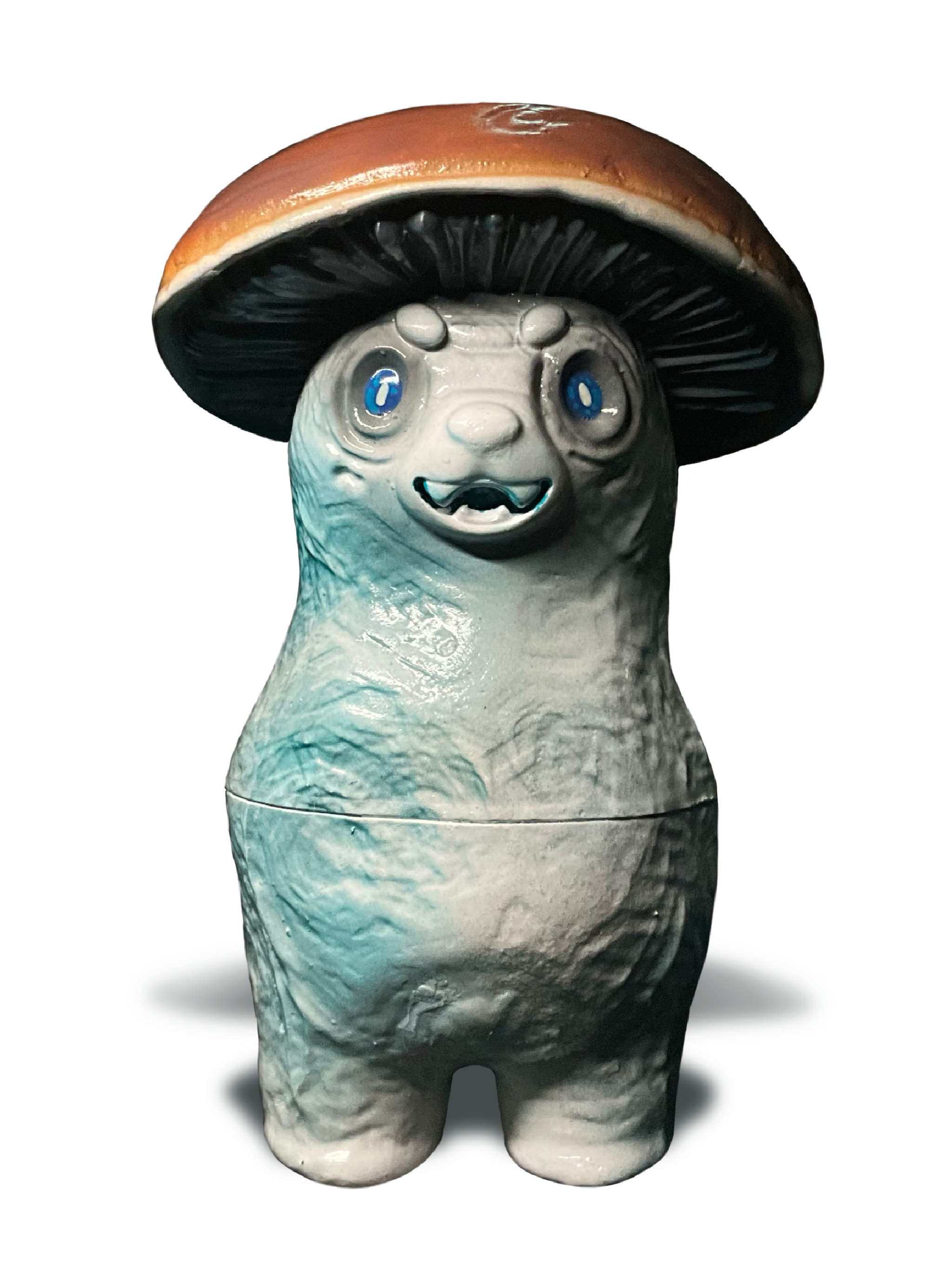 Mushroom bear hand crafted supplements holder